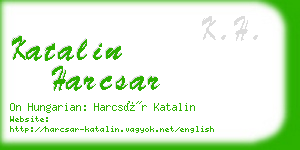 katalin harcsar business card